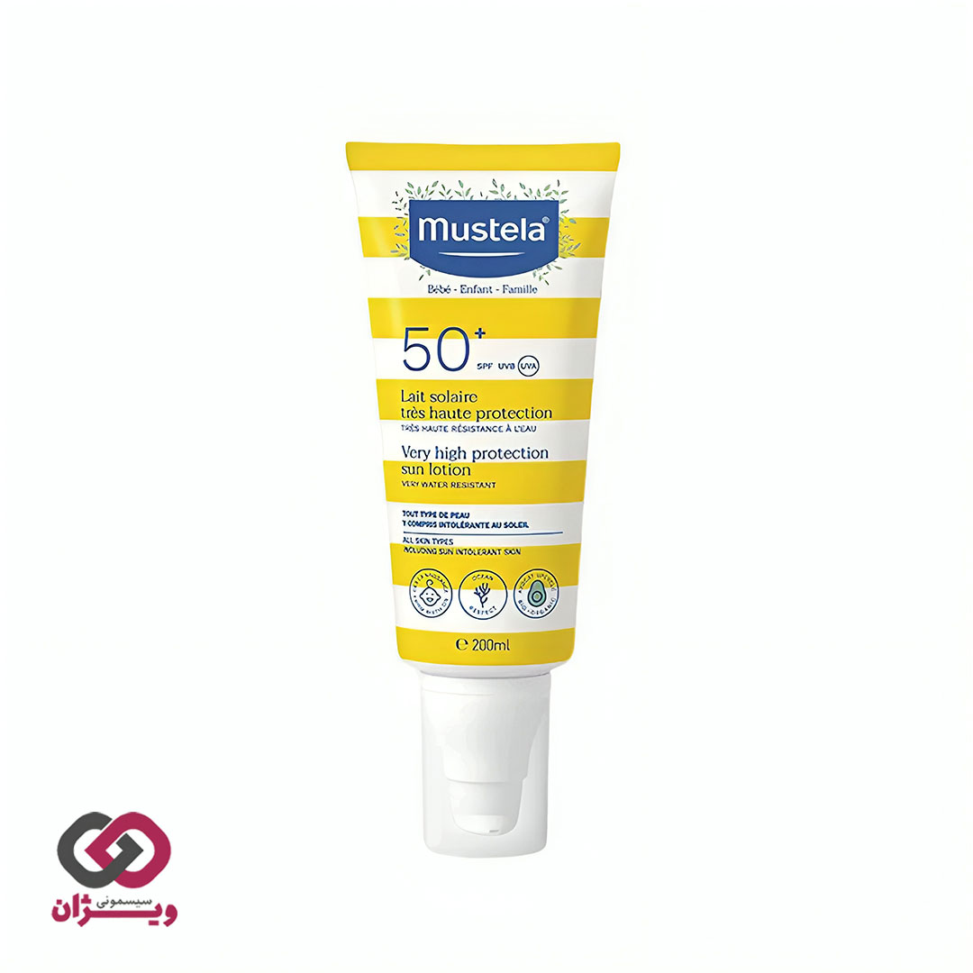 لوسیون ضد آفتاب 200 میل با +SPF 50 موستلا Mustela